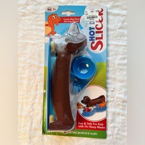 NWT Eveiholder Hot dog Holder/Slicer With Condiment cup